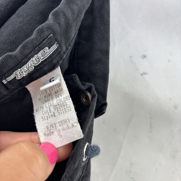 Tyte Jeans Vintage Y2k Black shorts Size 5 Small Drawstring Cali Surf Girl Baggy - Picture 4 of 15